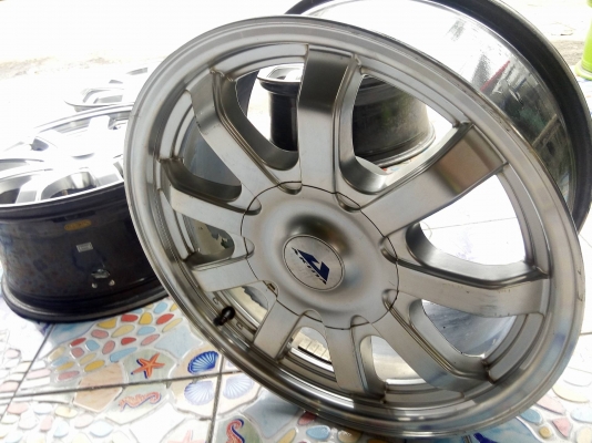 แม็กกระบะ 6 รู ขอบ 17 กว้าง 8 สีไฮเปอร์ หล่อๆ