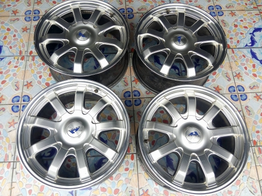 แม็กกระบะ 6 รู ขอบ 17 กว้าง 8 สีไฮเปอร์ หล่อๆ