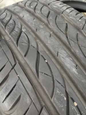 กล้วยขอบ 15 กว้าง 7 ใส่รถ 4 รู 100 ยางสดไฟร์สโตนปี15