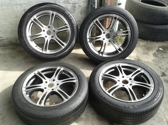 ขอบ17นิ้ว5รู114 พร้อมยาง สวยๆ 4 ล้อ ราคา 7500 บาท