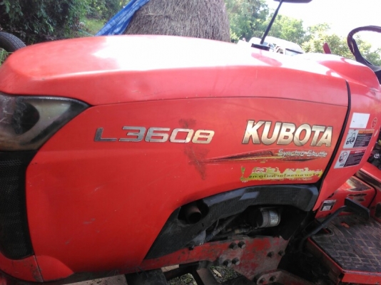 ขายรถไถนาคูโบต้า36แรงL3608เล่มพร้อมอุปกรณ์ครบ1800ซม.ราคา230000