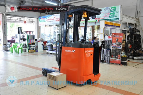 ขายรถโฟล์คลิฟท์ไฟฟ้ามือสอง TOYOTA รุ่น 7FBRS18-10049 ราคา 215,000 บาท นำเข้าจากประเทศญี่ปุ่น 100\% ไม่เคยใช้งานในไทย