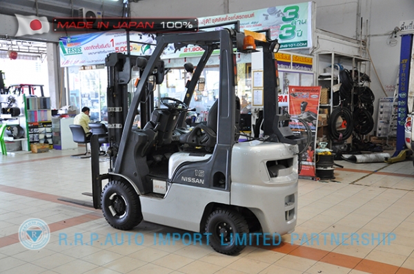 ขายรถโฟล์คลิฟท์มือสอง NISSAN รุ่น L01-000498 ราคา 145,000 บาท นำเข้าจากประเทศญี่ปุ่น 100\% ไม่เคยใช้งานในประเทศไทย