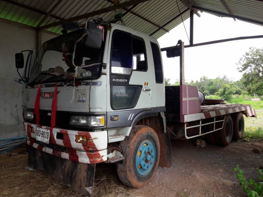 ขายด่วน 10ล้อ HINO FM3M สองเพลาเทรลเลอร์ขึ้น แม็คโคร200 สภาพพร้อมใช้งาน เครื่องเกียร์ดี คัชชีดีพร้อมใช้งาน