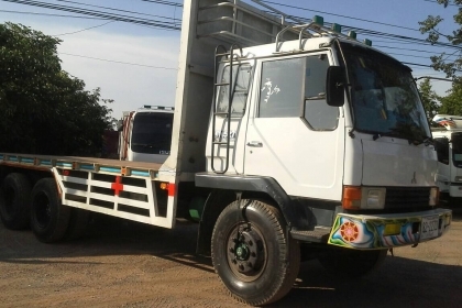 ขายรถสิบล้อพื้นเรียบ Mitsubishi เครื่อง 190 แรง เพลาเดียว ทะเบียนพร้อม