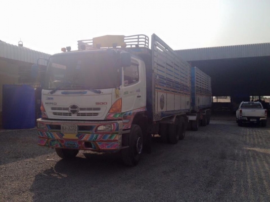 ขายรถพ่วงดัมพ์ HINO เครื่อง 344 แรง ปี 54 กระบะดัมพ์มิเนียมพืชไร่ ลูก 3 เพลาแท้ ทะเบียนพร้อม