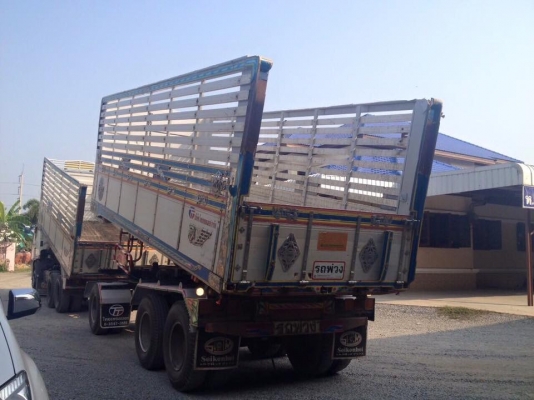 ขายรถพ่วงดัมพ์ HINO เครื่อง 344 แรง ปี 54 กระบะดัมพ์มิเนียมพืชไร่ ลูก 3 เพลาแท้ ทะเบียนพร้อม