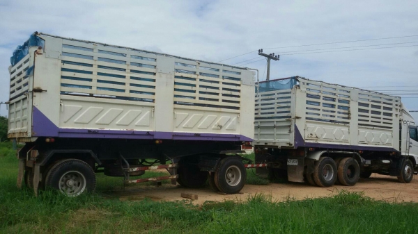 รถพ่วงแม่ลูก 18 ล้อ HINO MEGA 260 แรงม้า ปีจดทะเบียน 2546 รถพ่วงแม่ลูก 18 ล้อ HINO MEGA 260 แรงม้า ปีจดทะเบียน 2546
