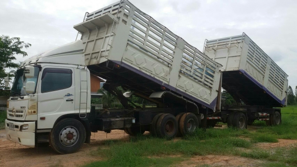 รถพ่วงแม่ลูก 18 ล้อ HINO MEGA 260 แรงม้า ปีจดทะเบียน 2546 รถพ่วงแม่ลูก 18 ล้อ HINO MEGA 260 แรงม้า ปีจดทะเบียน 2546