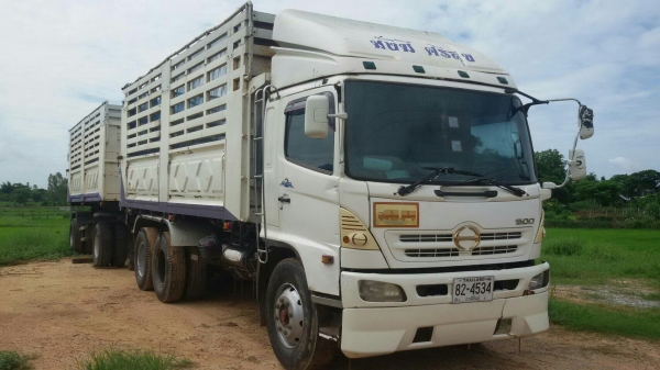 รถพ่วงแม่ลูก 18 ล้อ HINO MEGA 260 แรงม้า ปีจดทะเบียน 2546 รถพ่วงแม่ลูก 18 ล้อ HINO MEGA 260 แรงม้า ปีจดทะเบียน 2546