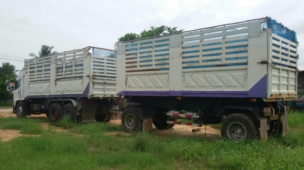 รถพ่วงแม่ลูก 18 ล้อ HINO MEGA 260 แรงม้า ปีจดทะเบียน 2546 รถพ่วงแม่ลูก 18 ล้อ HINO MEGA 260 แรงม้า ปีจดทะเบียน 2546
