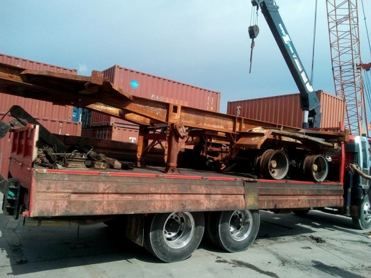 หางเทเลอร์ก้างปลา 2เพลาRck ยาว 7 ม. ขายตามสภาพครับมีทะเบียนพร้อม สนใจติดต่อ 0968858213 โก้