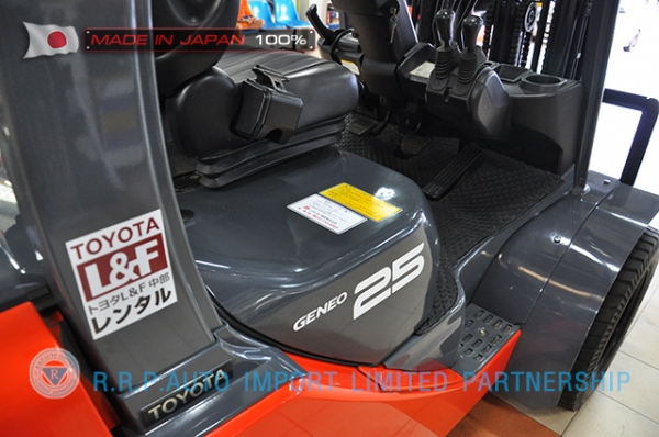 ขายรถโฟล์คลิฟท์มือสอง TOYOTA รุ่น 8FD25-31365 ราคา 495,000 บาท นำเข้าจากประเทศญี่ปุ่น 100\% ไม่เคยใช้งานในไทย