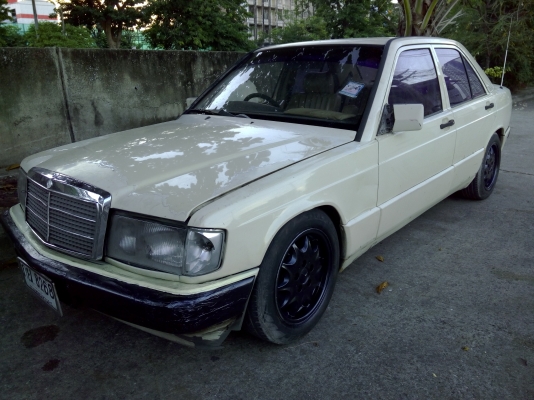 เบนซ์190ปี93เกียร์ออโต รถบางๆไม่เคยทำสี ไม่มีชน48000