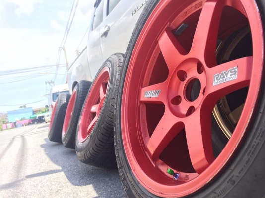 ขายล้อ Te37 18"9.5-10.5 ยาง 255/55/18 ปี4915