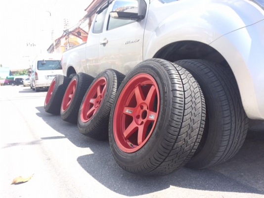 ขายล้อ Te37 18"9.5-10.5 ยาง 255/55/18 ปี4915