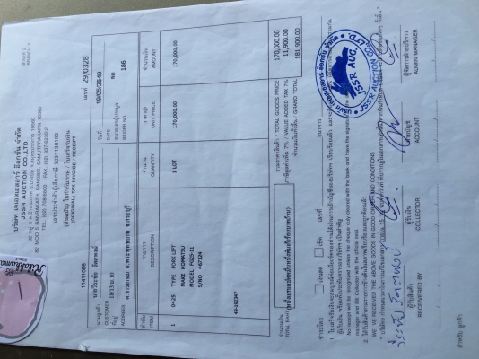 ขายโฟล์คลิฟต์เก่านอกfg25-11