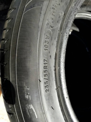 ยางมิชลิน235/55/17 ปี14 ชุดล่ะ3800