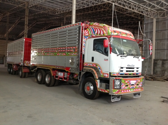 รถพ่วงใหม่ 22 ล้อ ดั้มเกษตร