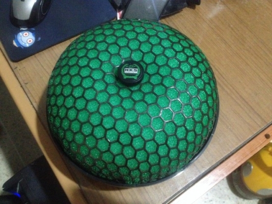 กรองเปลือย HKS เเท้ ปาก 3นิ้วเก่าญี่ปุ่นเเท้สภาพสวยตามรูปผ้าใหม่