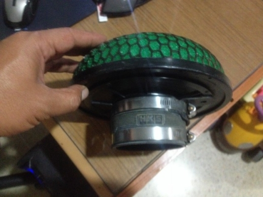 กรองเปลือย HKS เเท้ ปาก 3นิ้วเก่าญี่ปุ่นเเท้สภาพสวยตามรูปผ้าใหม่