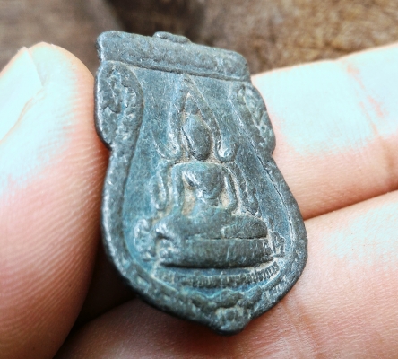 พระพุทธชินราชหายห่วง หลังเทพยินดี เนื้อชินตะกั่ว เก่าสวย