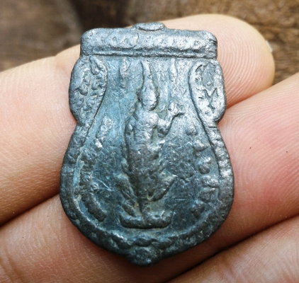 พระพุทธชินราชหายห่วง หลังเทพยินดี เนื้อชินตะกั่ว เก่าสวย