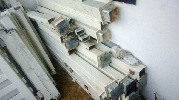 ขายเหมาเสากับรั้วเหล็กหุ้มด้วยพลาสติคpvc