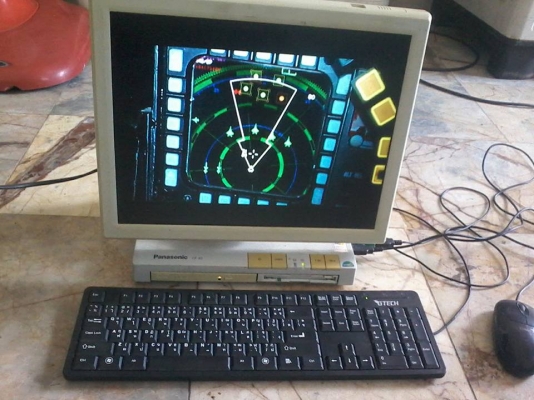 ขายคอมพ์ตั้งโต๊ะของpanasonicแบบมีcpuในตัวประหยัดพื้นที่