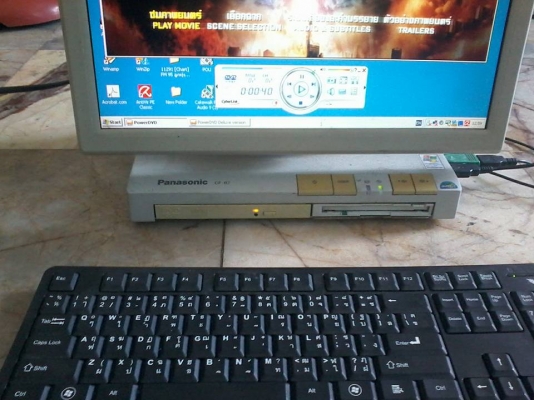 ขายคอมพ์ตั้งโต๊ะของpanasonicแบบมีcpuในตัวประหยัดพื้นที่