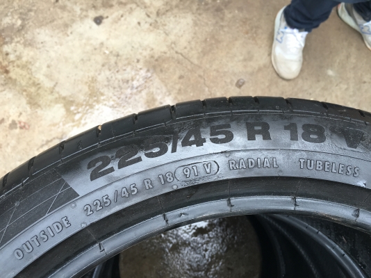 ขายยางขอบ18 ถอดจากมินิ