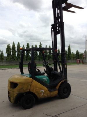 +++ ขายโฟล์คลิฟท์  KOMATSU FD25-16  ขนาด  2.5 ตัน  เครื่องยนต์ดีเซล  เสา  4  เมตร  3 ท่อน  ไซด์ชิพ  เกียร์ออโตเมติค  ยางตัน