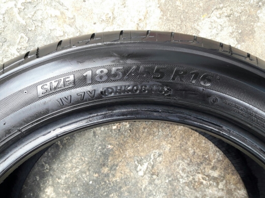 BRIDGESTONE รุ่น Ecopia EP200. 185 55R16 ปี2015. 1คู่สภาพสวยมากๆไร้ที่ติ ดอกเยอะมากๆ90\% ไม่มีปะ