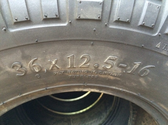 ยาง mud 36 ขอบ 16