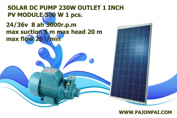 ปั๊มน้ำโซล่าเซลล์ ปั๊มพลังงานแสงอาทิตย์