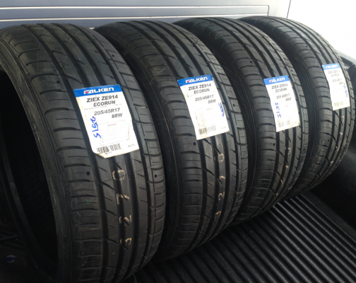 ยางใหม่ FALKEN ZE914 205 45 17 ปี15 ราคาเร้าใจ