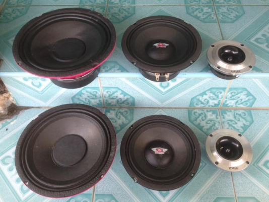 กลางแหลม8&quot;+6.5&quot;+4&quot;ขายเหมารวม 1250 บาท(8&quot;มีบุบ1ดอกแต่ปกติ