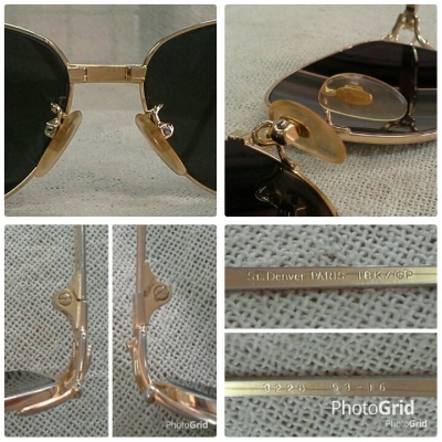 แว่นตาฟรานซ์วินเทจ Original St.Denver Paris handmade in France 18KGP