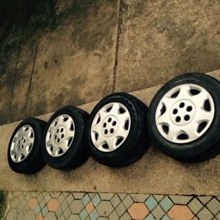 ขายกะทะล้อ 14 นิ้ว 5 รู 100