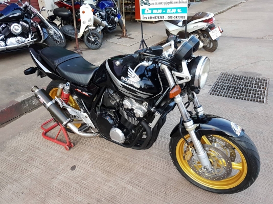 ขายคับ HONDA CB400 TECH1 ปี2000 เก็บงานมาใหม่สีสวย ท่อแต่ง แฮนด์บาร์ อินวอยส์ สรรพสามิตร ราคา 75500 บาท ส่งได้ทั่วไทยคับ สนใจติดต่อ 081-0578282 FACEBOOK ชาญณรงค์ ป๊อป ชัยอมฤต ไอดีไลน์ POPBIGBIKESAKON คับ สนใจรถสวย ถูก ดี ต้อง POP BIGBIKE SAKONNAKHON คลิปว