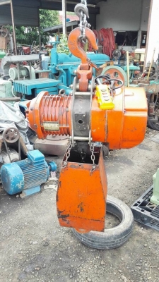 รอกโซ่ไฟฟ้าหมีดำ BlackBear Taiwan 3 ตัน โซ่ยาว 10 เมตร ไฟ 380V พร้อมใช้งาน(ไม่มีเนมเพลท)