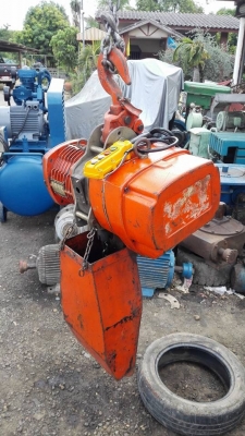 รอกโซ่ไฟฟ้าหมีดำ BlackBear Taiwan 3 ตัน โซ่ยาว 10 เมตร ไฟ 380V พร้อมใช้งาน(ไม่มีเนมเพลท)