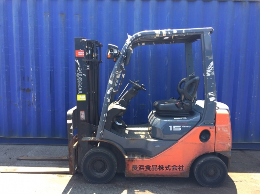 ขายรถโฟลคลิฟท์ (รุ่นใหม่ล่าสุด )TOYOTA 02-8FG15 , ออโต , เครื่องยนต์เบนซินหัวฉีด ประหยัดน้ำมันสุดๆๆ, , เสายกสูง 3 เมตร , รถนำเข้าจากญี่ปุ่น 100\%