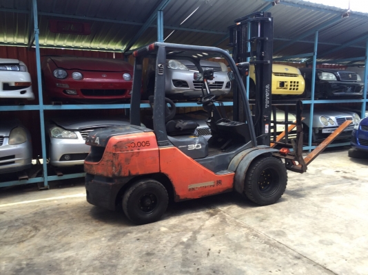 ขายรถโฟลคลิฟท์ TOYOTA 52-8FD30 ,เกียร์ออโต, เครื่องยนต์ดีเซล 3Z ,งาเทปรับคว่ำ-หงายเทได้ , เสายกสูง 4 เมตร ,ล้อหน้าคู่ , รถนำเข้าจากญี่ปุ่น 100\% ขายรถโฟลคลิฟท์ TOYOTA 52-8FD30 ,เกียร์ออโต, เครื่องยนต์ดีเซล 3Z ,งาเทปรับคว่ำ-หงายเทได้ , เสายกสูง 4 เมตร ,ล้อหน้าคู่ , รถนำเข้าจากญี่ปุ่น 100\%