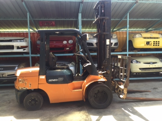 ขายรถโฟลคลิฟท์ TOYOTA 02-7FD30 ,เกียร์ออโต, เครื่องยนต์ดีเซล 2Z ,งาเทปรับคว่ำ-หงายเทได้ , เสายกสูง 4.5 เมตร ,ล้อหน้าคู่ , รถนำเข้าจากญี่ปุ่น 100\% ขายรถโฟลคลิฟท์ TOYOTA 02-7FD30 ,เกียร์ออโต, เครื่องยนต์ดีเซล 2Z ,งาเทปรับคว่ำ-หงายเทได้ , เสายกสูง 4.5 เมตร ,ล้อหน้าคู่ , รถนำเข้าจากญี่ปุ่น 100\%