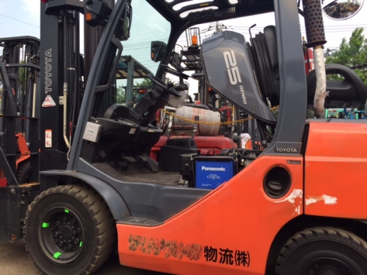 ขายรถโฟลคลิฟท์ TOYOTA 52-8FD25 ,รถพันกว่าชั่วโมง, เครื่องยนต์ดีเซล 3Z ,งาปรับยืดออกได้ 2.5 m, เสายกสูง 6.5 เมตร , รถนำเข้าจากญี่ปุ่น 100\% ขายรถโฟลคลิฟท์ TOYOTA 52-8FD25 ,รถพันกว่าชั่วโมง, เครื่องยนต์ดีเซล 3Z ,งาปรับยืดออกได้ 2.5 m, เสายกสูง 6.5 เมตร , รถนำเข้าจากญี่ปุ่น 100\%