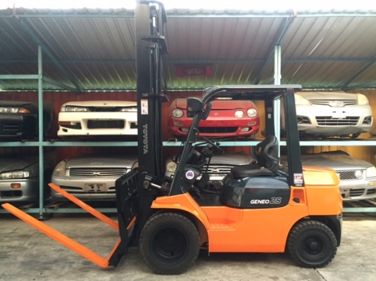 ขายรถโฟลคลิฟท์ TOYOTA 02-7FD25 ,เกียร์ออโต, เครื่องยนต์ดีเซล 2Z ,งาเทปรับคว่ำ-หงายเทได้ , เสายกสูง 5 เมตร ,ล้อหน้าคู่ , รถนำเข้าจากญี่ปุ่น 100\% ขายรถโฟลคลิฟท์ TOYOTA 02-7FD25 ,เกียร์ออโต, เครื่องยนต์ดีเซล 2Z ,งาเทปรับคว่ำ-หงายเทได้ , เสายกสูง 5 เมตร ,ล้อหน้าคู่ , รถนำเข้าจากญี่ปุ่น 100\%