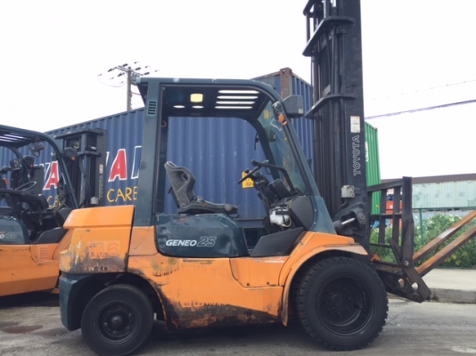 ขายรถโฟลคลิฟท์ TOYOTA 02-7FD25 ,เกียร์ออโต, เครื่องยนต์ดีเซล 2Z ,งาเทปรับคว่ำ-หงายเทได้ , เสายกสูง 5 เมตร ,ล้อหน้าคู่ , รถนำเข้าจากญี่ปุ่น 100\% ขายรถโฟลคลิฟท์ TOYOTA 02-7FD25 ,เกียร์ออโต, เครื่องยนต์ดีเซล 2Z ,งาเทปรับคว่ำ-หงายเทได้ , เสายกสูง 5 เมตร ,ล้อหน้าคู่ , รถนำเข้าจากญี่ปุ่น 100\%