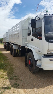 ขายรถพ่วงดัมพ์ ISUZU EURO2 - 270 แรง เครื่องดำ ปี 48,49 กระบะดัมพ์ ลูก 3 เพลาแท้ ทะเบียนพร้อม