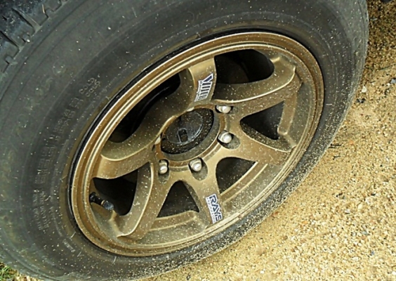 แม็กกระบะซิ่งขอบ15 TE37ก้านยก 6รู139 พร้อมยาง บริดสโตน ปลายปี13 (4ล้อ 8,900)